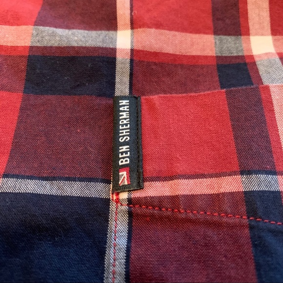 Ben Sherman Poplin Check Shirt - Picture 3 of 6
